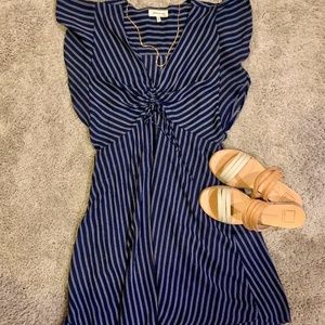 Striped Fit and Flare Dress